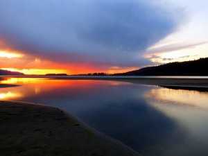 Sunset at Rooster Rock