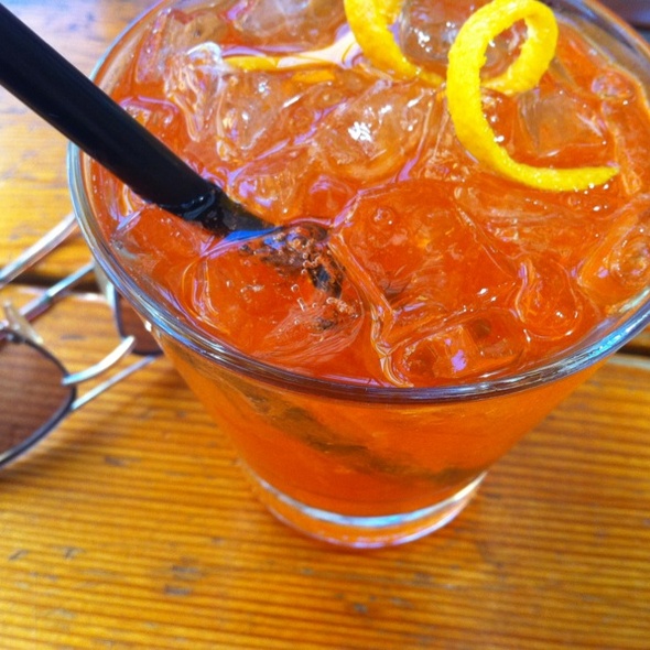 Drinking vinegar cocktail at Pok Pok