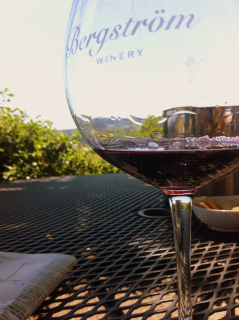 Pinot with a view at Bergstrom
