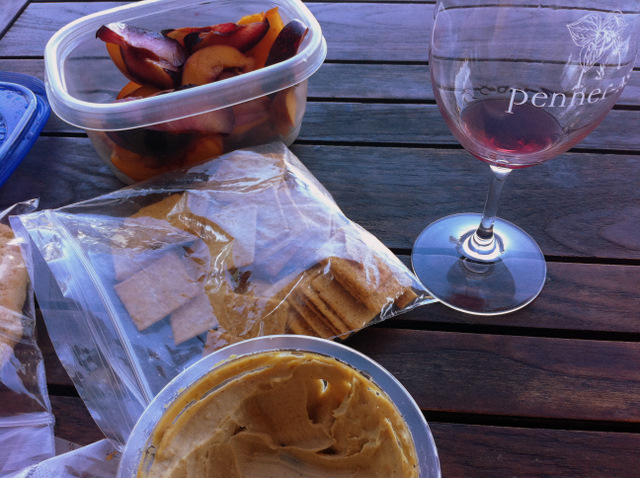 wine tasting tip: bring your own snacks!
